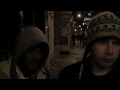2009 UK Champion Reeps One and 2008 UK Champion MC Zani Jam outside the Night of Champions event.