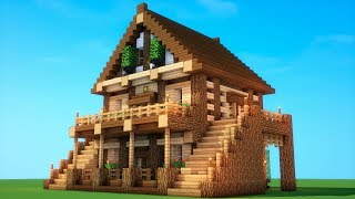 Minecraft Tutorial: How to build a BIG survival house ( Medieval Mansion )  2018 