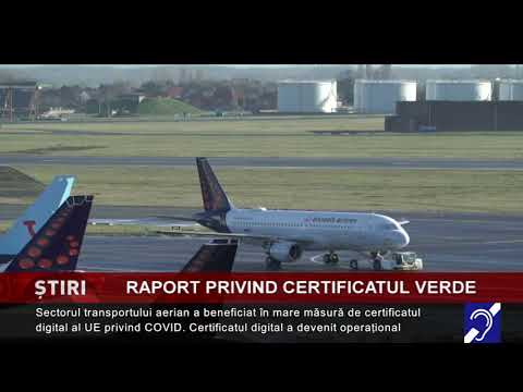 Raport privind certificatul verde