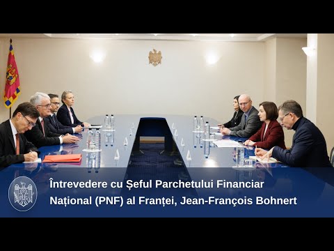 Президент Майя Санду провела дискуссию с главой Национальной финансовой прокуратуры (PNF) Франции Жаном-Франсуа Бонертом