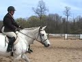 joyce riding at avon valley show stables in winning long stirrup equitation trip.
