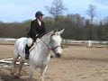 joyce riding at avon valley show stables in winning long stirrup equitation trip.