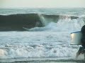 Top Pros Kelly Slater etc Rip 'Biggest California surf in years.' ....I really hope you enjoy this video and will consider coming to see my show in Las Vegas http://www.larrygjones.com ........ Surfer dies up the coast this week in huge surf. Not a Tsunami but the sets were consistent. Most of this footage was shot in a period of 30 minutes while I ate breakfast after a dawn patrol session. Imagine the footage I missed! Shot from a handy cam and edited with VegasVideo8. While the waves are world-class....the rip current is unbelievably relentless, the water is very polluted, and the crowd is insane.  Sandbar, sandspit. Big Wave surfing. Tube. Bali, Hawaii. Big Wednesday. I really hope you enjoy this video and will consider coming to see my show in Las Vegas (SEE MY OTHER VIDEOS!)http://www.larrygjones.com