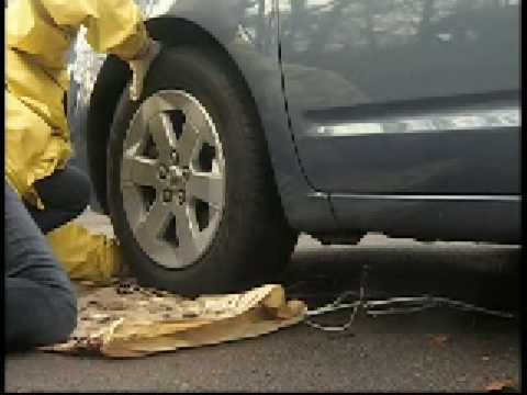 how to fasten tire chains