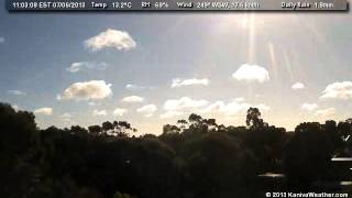 7 June 2013 - North Facing WeatherCam Timelapse - KanivaWeather.com