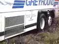 Greyhound 102D3 Detroit Diesel Series 60 stuck in mud!