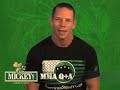 Mickey's asks Marcus Davis if he can speak in an Irish accent