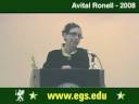 Avital Ronell - European Graduate School - 2008 9