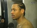 ewing, using his patented fadeaway jumper, sank the game-winner with one second left on the shot clock. allen iverson then tried to pass out of a double-team, and latrell sprewell stole the ball when the pass was tipped. he made two free throws with 11.6 seconds left to seal the victory. 

larry johnson and allan houston had 14 points each and sprewell, kurt thomas and john wallace all had 10 for new york, which broke a four-game road losing streak. the knicks had lost nine of their previous 10 away from home. 

iverson had 30 points on 9-of-26 shooting from the field and 10-for-16 from the foul line. aaron mckie had 14 points and matt geiger had 12 for the sixers, who had a four-game winning streak snapped. 

mckie's 3-pointer with 47.7 seconds left tied the game at 77. iverson had missed a drving layup but then tipped the rebound to mckie on the sideline. 

johnson scored all eight of new york's points in a 8-4 run that put the knicks ahead 77-74 with two minutes remaining. johnson went coast-to-coast for a layup on one basket and then hit a fadeaway jumper to finish the spurt. 

with the knicks holding a 69-65 lead, the 76ers got baskets from geiger and iverson to take a 70-69 advantage with 5:18 left. the four-point cushion had been new york's largest of the second half at that point. 

in the third quarter, the 76ers opened up a 49-39 lead when iverson hit a jumper with 10:05 left. but the knicks followed that with a 12-2 run, sparked by six points from houston and capped by a leaner from ewing to tie the score at 51 with 6:58 to go. the game was knotted at 60 after three quarters. 

the first half contained two completely different quarters. in the first, the knicks finished with an 18-5 spurt to gain a 21-11 advantage after a dunk by wallace. 

philadelphia scored 23 of the last 31 points of the second quarter to take a 43-36 lead at halftime. iverson had nine points in the run and geiger added six. 

notes: 76ers assistant coach john calipari spoke to the media prior to the game and announced that a decision on whether he will be the next coach at the university of memphis is 