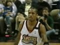 ewing, using his patented fadeaway jumper, sank the game-winner with one second left on the shot clock. allen iverson then tried to pass out of a double-team, and latrell sprewell stole the ball when the pass was tipped. he made two free throws with 11.6 seconds left to seal the victory. 

larry johnson and allan houston had 14 points each and sprewell, kurt thomas and john wallace all had 10 for new york, which broke a four-game road losing streak. the knicks had lost nine of their previous 10 away from home. 

iverson had 30 points on 9-of-26 shooting from the field and 10-for-16 from the foul line. aaron mckie had 14 points and matt geiger had 12 for the sixers, who had a four-game winning streak snapped. 

mckie's 3-pointer with 47.7 seconds left tied the game at 77. iverson had missed a drving layup but then tipped the rebound to mckie on the sideline. 

johnson scored all eight of new york's points in a 8-4 run that put the knicks ahead 77-74 with two minutes remaining. johnson went coast-to-coast for a layup on one basket and then hit a fadeaway jumper to finish the spurt. 

with the knicks holding a 69-65 lead, the 76ers got baskets from geiger and iverson to take a 70-69 advantage with 5:18 left. the four-point cushion had been new york's largest of the second half at that point. 

in the third quarter, the 76ers opened up a 49-39 lead when iverson hit a jumper with 10:05 left. but the knicks followed that with a 12-2 run, sparked by six points from houston and capped by a leaner from ewing to tie the score at 51 with 6:58 to go. the game was knotted at 60 after three quarters. 

the first half contained two completely different quarters. in the first, the knicks finished with an 18-5 spurt to gain a 21-11 advantage after a dunk by wallace. 

philadelphia scored 23 of the last 31 points of the second quarter to take a 43-36 lead at halftime. iverson had nine points in the run and geiger added six. 

notes: 76ers assistant coach john calipari spoke to the media prior to the game and announced that a decision on whether he will be the next coach at the university of memphis is 
