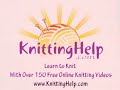 Knitting - Basic Knit Stitch (Continental Method)
