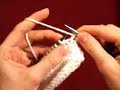 Knitting - Basic Knit Stitch (Continental Method)