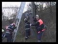 Si-a gasit sfarsitul pe un stalp de inalta tensiune.wmv