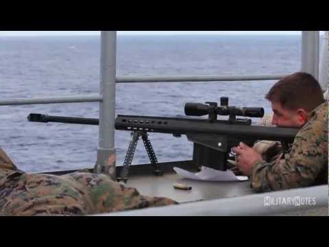 barrett - More videos at http://youtube.com/user/MilitaryNotes) 2.10.2013 Marines assigned to Scout Sniper Platoon, Battalion Landing Team (BLT) 3/2, 26th Marine Expe...
