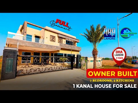 1 Kanal Luxury Smart House Tour in DHA Phase 7 | 7 Bedrooms, 4 Kitchens & Basement