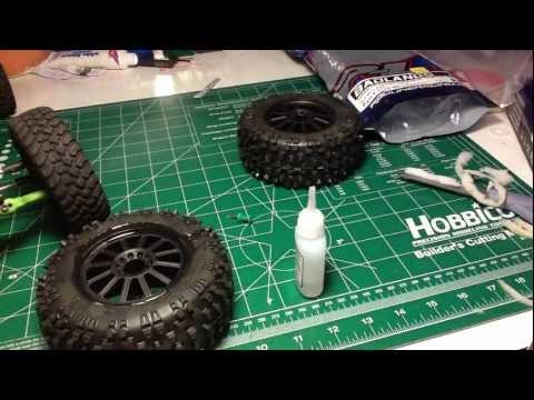 how to properly glue rc tires