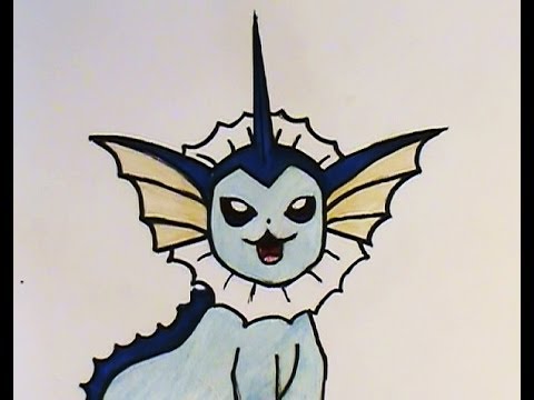 how to draw vaporeon