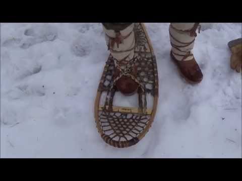 how to fasten snowshoes