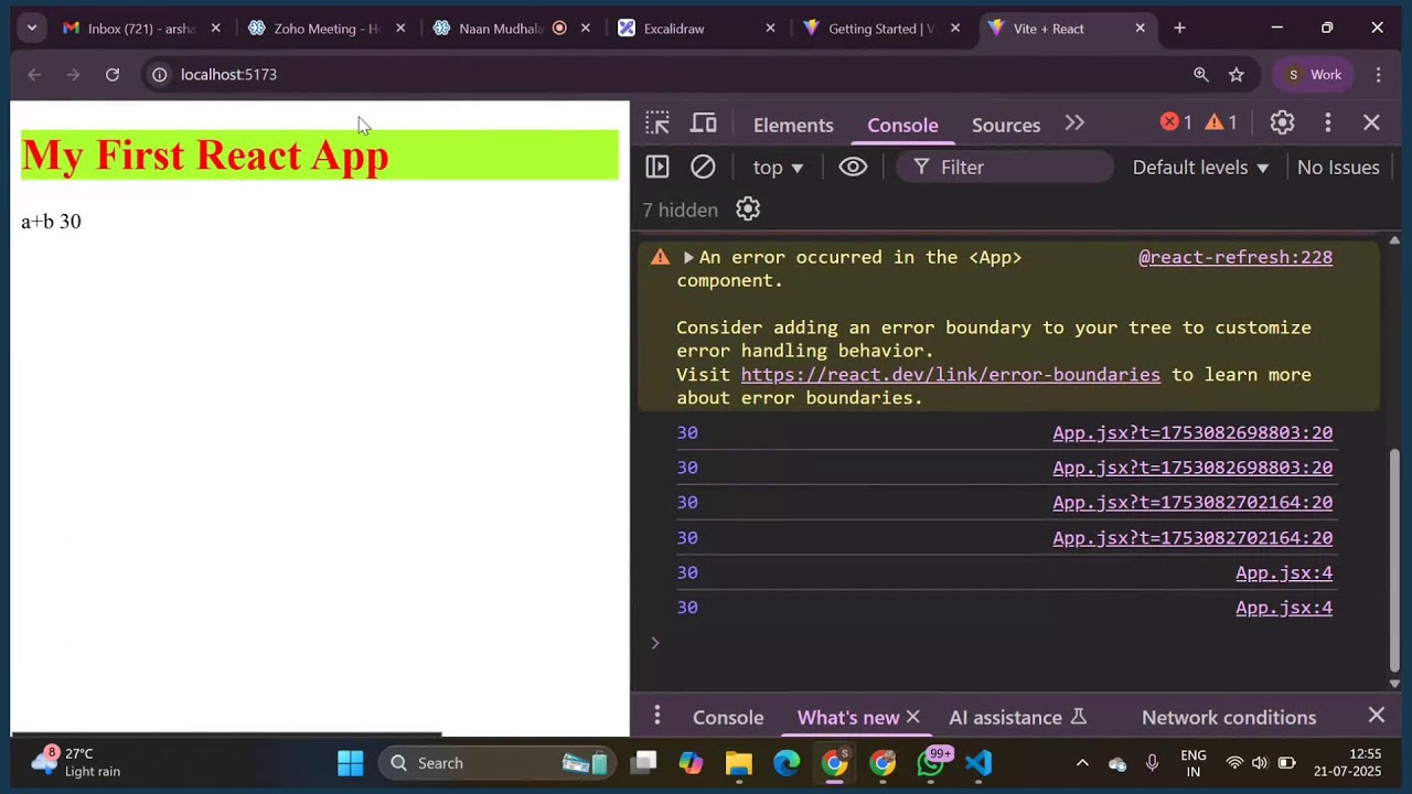 Naan Mudhalavan Frontend Development Session - 7