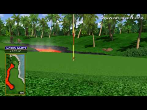 Golden Tee Great Shot on Tahiti Cove!