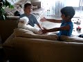 Felipe com o cachorro