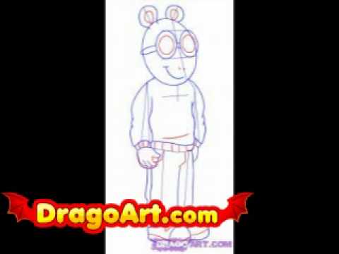 how to draw d.w. from arthur