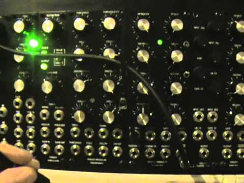 krisp1 - Prototype Oakley Sound System-Krisp1 VC-Looping-ADSR-VCA in use as a VCO Driven by a Dot com Q119 No other modules used.