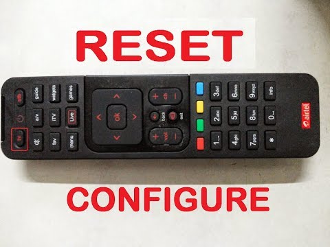 how to sync airtel remote