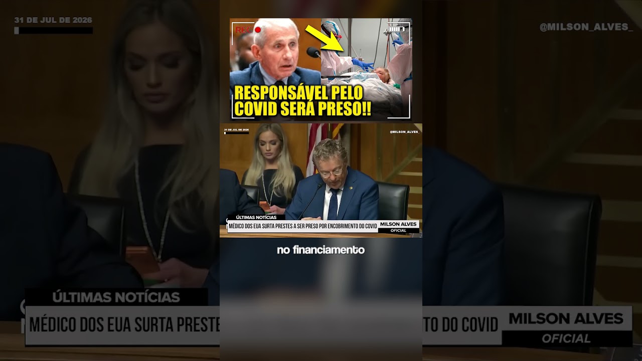 ⁠Médico dos EUA SURTA prestes a SER PRESO por ENCOBRIMENTO do Covid!!!