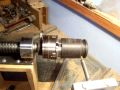 Woodturning Taxus.Decorative threading.Roscado decorativo.