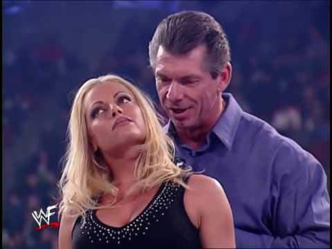 Trish Stratus Saved by The Rock from Vince Mcmahon