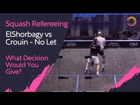 Squash Refereeing: ElShorbagy vs Crouin - No Let