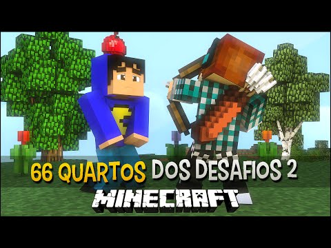 Minecraft: 66 Quartos dos Desafios 2 #08 Tiro Ao Alvo !!