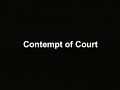 comedy court   contempt of court
