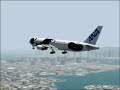 FS2004 ANA (Panda) B763 Pousando em  Kai Tak