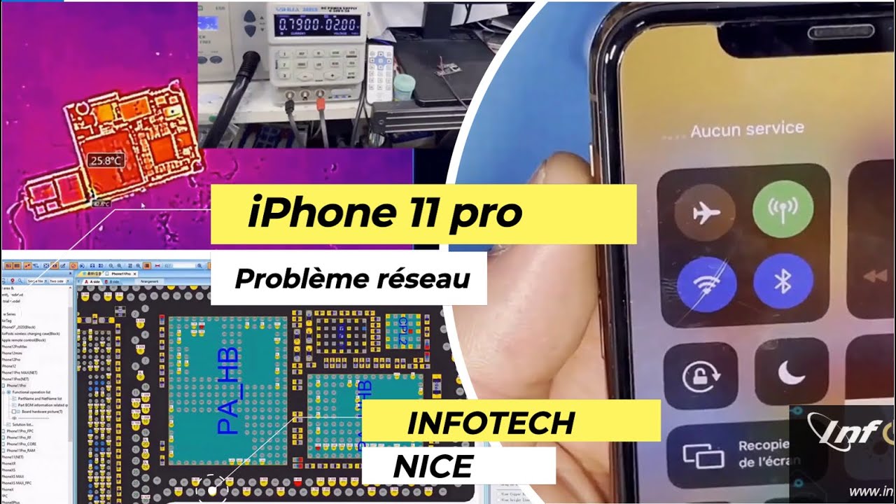 Résolu : iPhone 11 pro no service - Pas de réseau - Motherboard repair