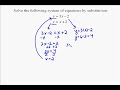 A17.3 Solving a System of Equations by Substitution A17.3 Solving a System of Equations by Substitution