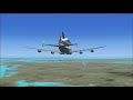 FSX - landing in Cap Canaveral 747 Space Shuttle from Atlanta