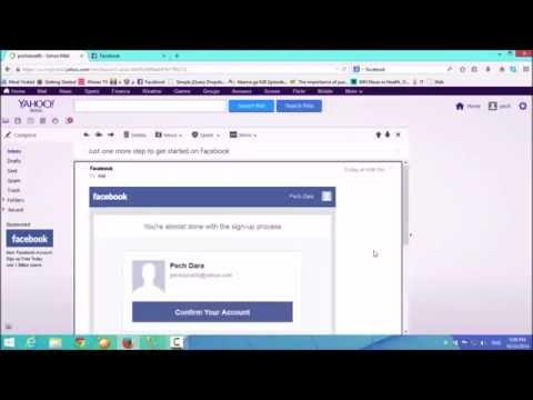 how to create a facebook account in yahoo
