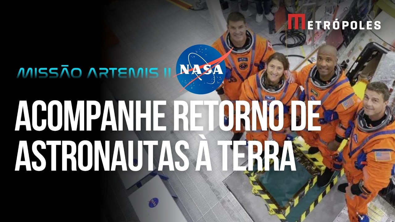 Reprise e EM PORTUGUÊS: Nasa inicia resgate de astronautas da Artemis II | Marcos Pontes comenta