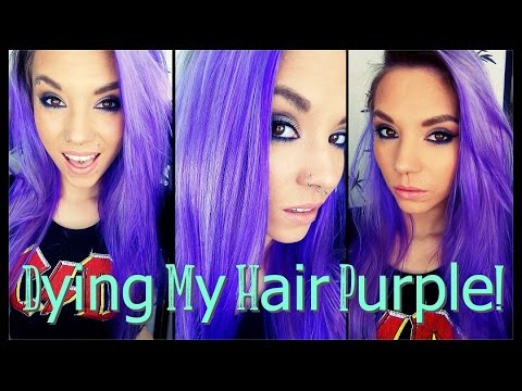 how to colour hair purple