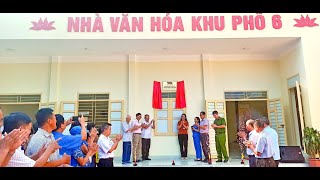 Gắn biển công trình chào mừng Đại hội Đại biểu Đảng bộ phường Trưng Vương