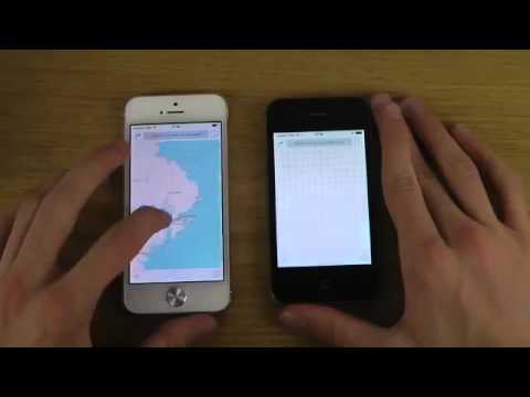 iPhone 5 iOS 7 GM vs. iPhone 4S iOS 7 GM - Opening Apps Speed Test