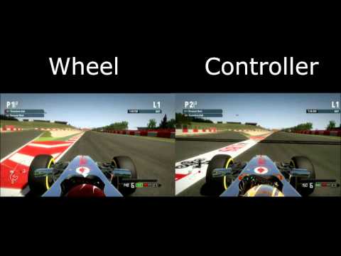 F1 2012 Wheel vs. Controller Comparison