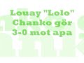 Louay Lolo Chanko gör 3-0 mot apa
