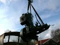 Scania crane truck, removing an old hotbulb engine