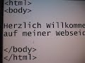 HTML-Webseite bauen, Anleitung Teil 1