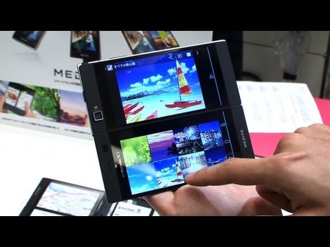 NTT docomo - The Docomo Medias W features two 4.3