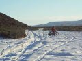 Renzo trepando con nieve