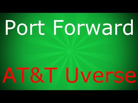 port forward - This is a short tutorial explaining the process of port forwarding an AT&T Uverse/2Wire router. I will probably make a video explaining how to make a Minecra...